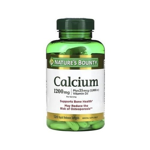 Natures Bounty | Calcium Plus Vitamin D3 I 600mg I 120 Softg