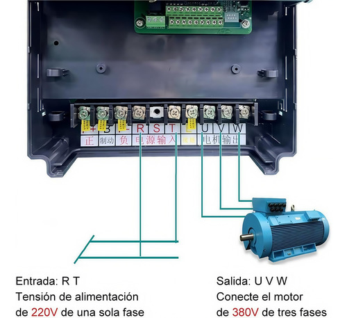 Convertidor De Frecuencia Vfd,1fase 220v A 3 Fases 380v 30hp