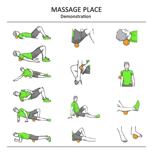Set De Masaje De Lacrosse, Masaje Muscular Roller-deep T