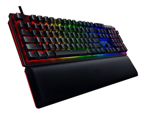 Teclado Gamer Razer Huntsman V2 Analog Esp Negro Con Luz Rgb