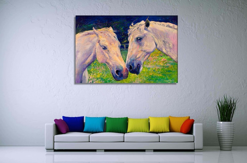 Cuadros Vanguardista Canvas Caballos Enamorados 