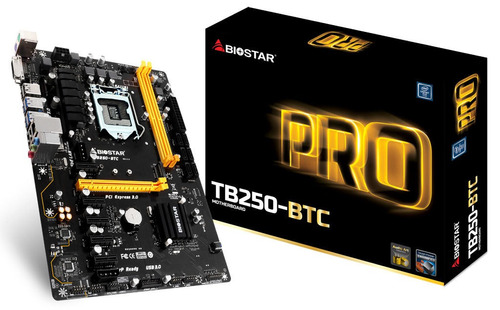 Placa Mãe Para Mineraçao Lga 1151 Biostar Tb250-btc 6 Pci-e