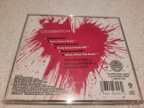 Cd Maxi Single Importado Eua - Madonna - Celebration
