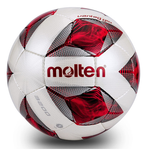 Molten Soccer F5a - Pelota De Competición De Cuero Suave, . Color Rojo