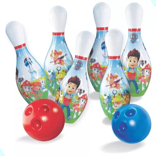 Jogo De Boliche Brinquedo Infantil Com 10pinos 2 Bolas 30cm Liso