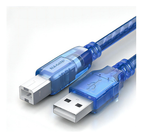 Cable Usb A B Macho 10m Impresora Escaner Multifuncional Color Azul