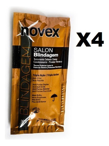 Novex Blindaje 30gr Sobre X 4 Unid Black&white 