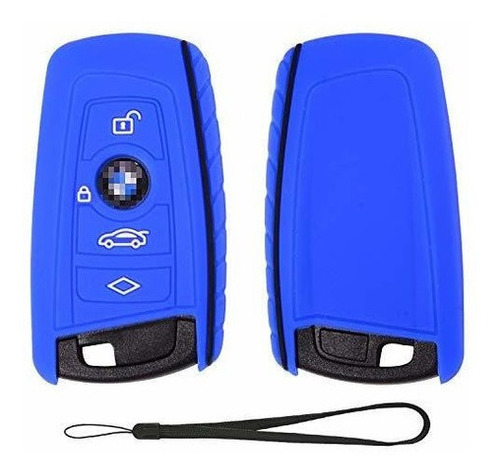 Imagen 1 de 7 de Funda De Silicona Para Llave De Bmw Con 3 Botones Y Correa P