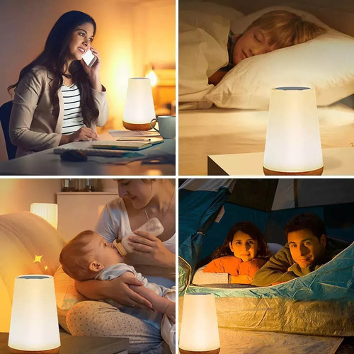 A Luz Nocturna Táctil Recargable - Bombillas Led De 13