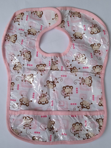 Babero Plástico Para Bebés Niñas Impermeable (Usado)