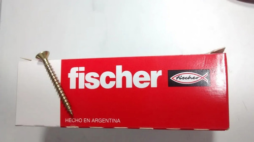 Imagen 2 de 9 de Tornillo Fischer Tmf 22x45 P/taco 8 - Caja X 100 Unidades