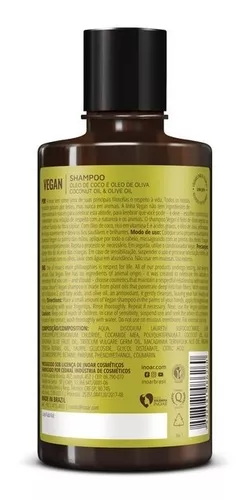 Inoar Shampoo Vegan 300Ml, Inoar