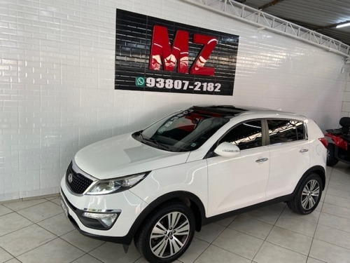 Imagem 11 de 11 de Sportage Ex 2015 Branca Teto Completo