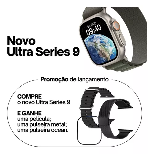 Relógio Smartwatch Ultra Series 9 Pro Original Gps + Ligação