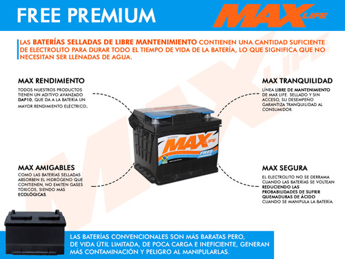 Bateria Max Faw V5 60/100 24x17x17 Der
