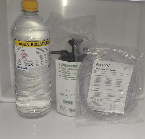 Kit De Oxigeno Con Cánula Nasal 2.1mts