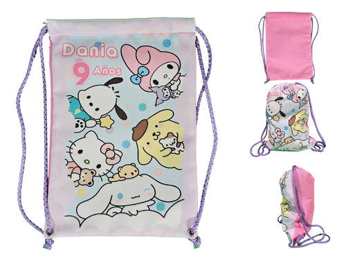 30 Dulceros Mochilitas Hello Kitty Y Amigos Fiesta Recuerdo Rosa Hello Kitty Y Amigos Mod 3