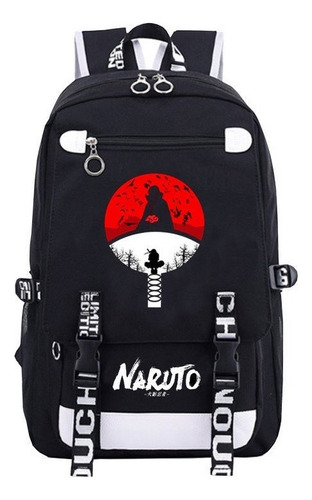 Naruto Uchiha Sasuke Itachi Uzumaki Naruto Mochila Escolar 1