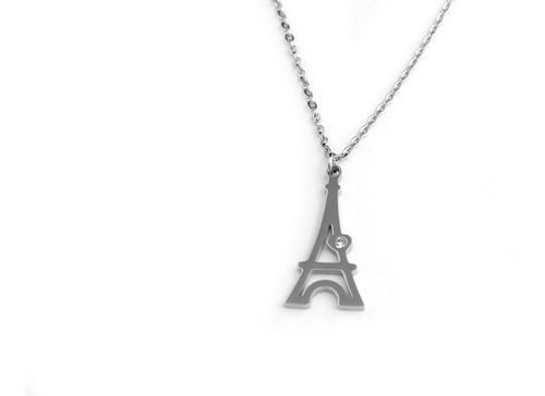 Collar Dije Torre Eiffel Paris Acero Quirúrgico Inoxidable