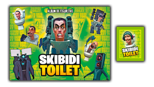 Album Skibidi Toilet: Pack Album + 20 Sobres - Original