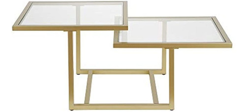 Henn&hart Amalie Two-tier Coffee Table, 43 , Gold