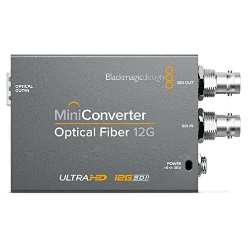 Blackmagic Design Mini Convertidor De Fibra Óptica 12 G