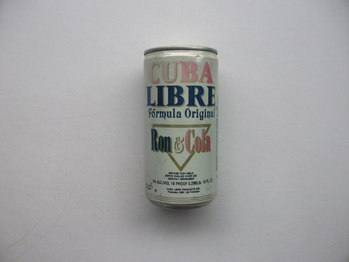 Lata De Cuba Libre Ron & Cola Fórmula Original - V A C I A