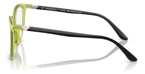 Lentes Emporio Armani Ea3249u Colores Oftalmicos Color 6199 Shiny Transparent Green