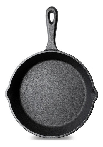 Sarten Provolonera De Hierro Fundido 16 Cm Parrilla Color Negro