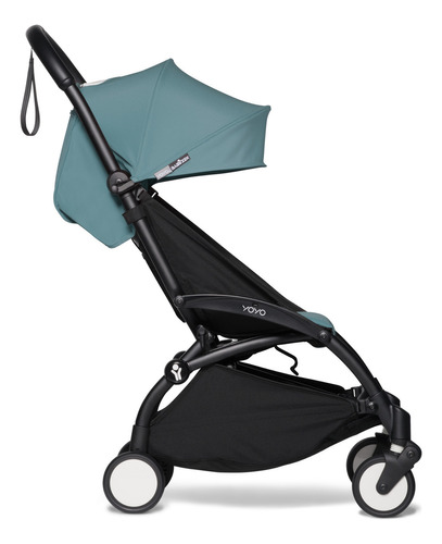 BABYZEN Cochecito 6+ YOYO² (Chasis Negro con Pack 6+ Color Aqua)