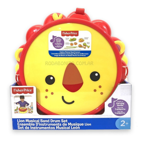 Instrumentos Bombo Flauta Pandereta Maraca Fisher Price Reig