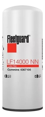 Filtro De Aceite Lf14000 Fleetguard