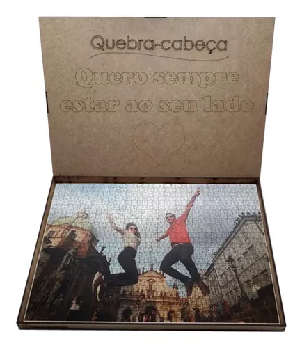 QUEBRA CABEÇA MDF 6 PEÇAS - 9,5X12CM - PERSONALIZADO - Sloop Brindes