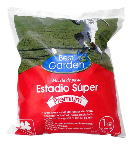 Semilla Pasto Best Garden Estadio Súper Premium 1kg