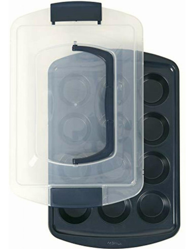 Wilton Molde Antiadherente P/magdalenas Cupcakes Azul Marino