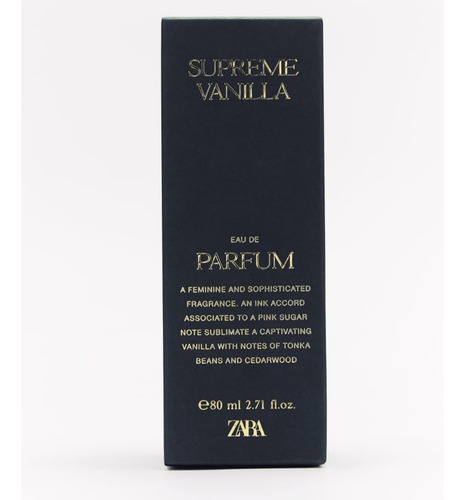 Zara Supreme Vanilla Nuevo Y Original Edp 80ml