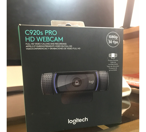 Cámara Web Logitech C920s Pro Full Hd 30fps Color Negro