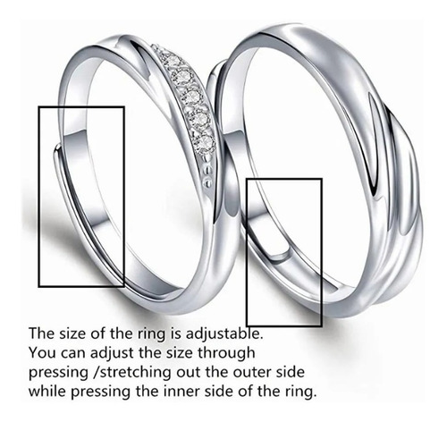 Imagen 5 de 9 de Anillos De Para Parejas, Mujeres Y Hombres De Favorito