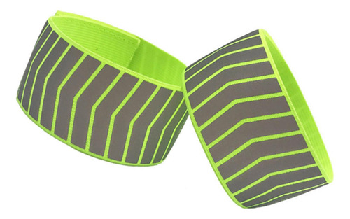 . 2 Brazaletes Reflectantes Verdes For Correr
