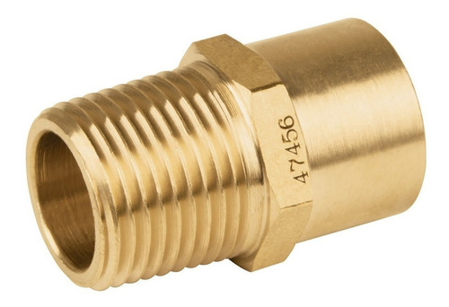 Conector Npt Soldable De Latón, 1/2' X 3/8', Foset