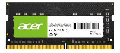 Memoria Ram Sodimm Acer Sd100 Ddr4 8gb 3200mhz Bl.9bwwa.206