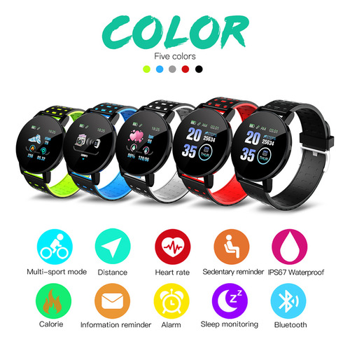 Reloj 19plus: 1.3 Pulgadas, Heart E, Pulsera Deportiva