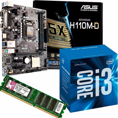 Combo Actualización Intel I3 6100 + 4gb Ram Ddr4 + Mother