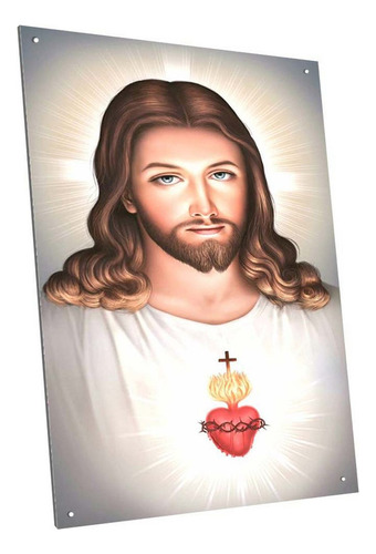 Chapa Cartel Decorativo Jesus Dios Cristo Modelo A25