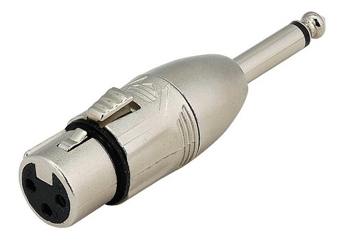 Conector Roxtone Mono Plug 1/4 - Canon Hembra Xlr 3 Pin