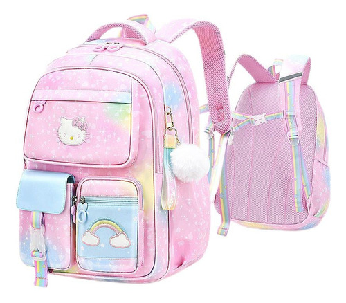 Hello Kitty Mochila Infantil Moda Desenho Animado Bolsa