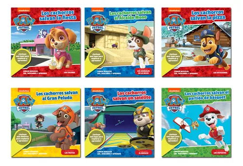 Paw Patrol Colección Libros Mágicos Set 2 X 6 Libros