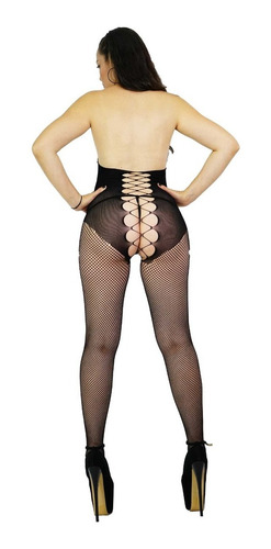 Medias De Red Baby Doll Liguero Bodysuit Lenceria Sexy 70179
