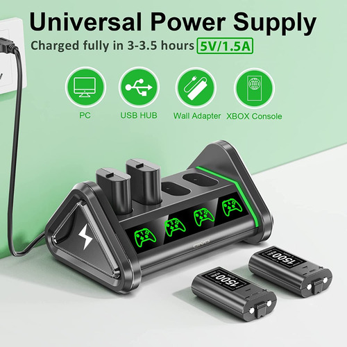 Baterías Recargables Para Series X/s And Xbox One S/x/elite