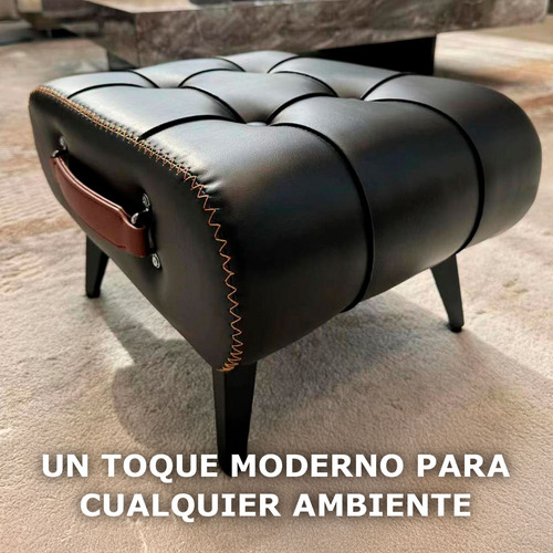 Reposapiés Taburete Otomano De Piel Reposapiés Ouo Tnp12